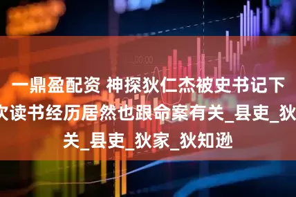 一鼎盈配资 神探狄仁杰被史书记下的唯一一次读书经历居然也跟命案有关_县吏_狄家_狄知逊