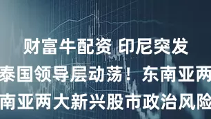 财富牛配资 印尼突发黑天鹅、泰国领导层动荡！东南亚两大新兴股市政治风险被推高